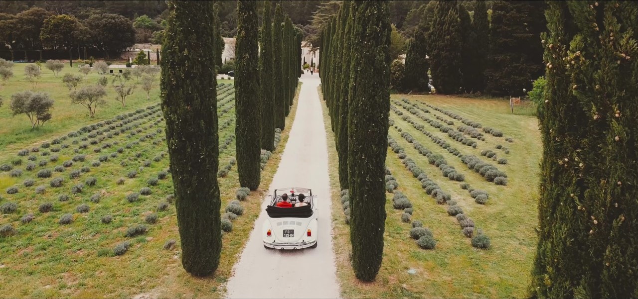 vidéaste de mariage en Provence drone